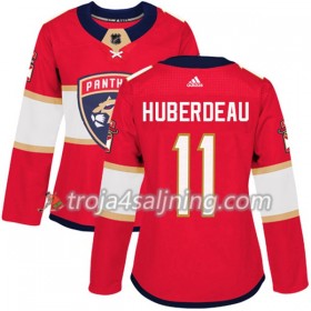 Florida Panthers tröja Jonathan Huberdeau 11 Röd 2017-2018 Adidas Authentic - Dame NHL Tröjor